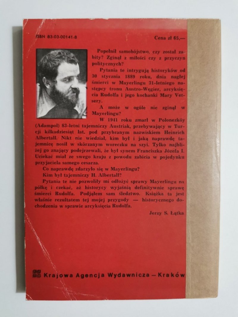 OSKARŻAM ARCYKSIĘCIA RUDOLFA - Jerzy S. Łątka 1983