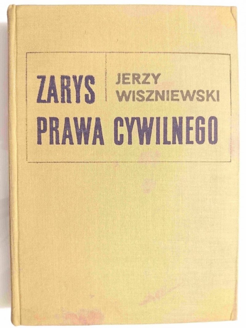 ZARYS PRAWA CYWILNEGO - Jerzy Wiszniewski 1969