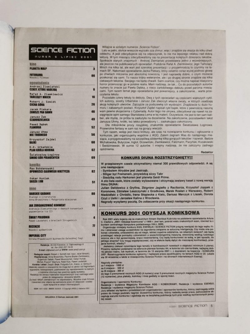 SCIENCE FICTION NR 06 (06) LIPIEC 2001