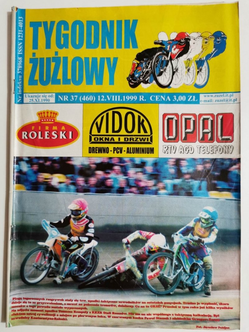 TYGODNIK ŻUŻLOWY NR 37 1999
