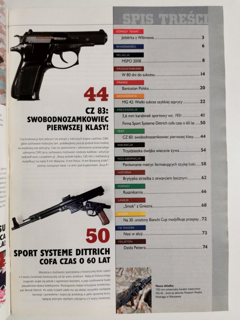 STRZAŁ MAGAZYN O BRONI NR 10 (66) PAŹDZIERNIK 2008