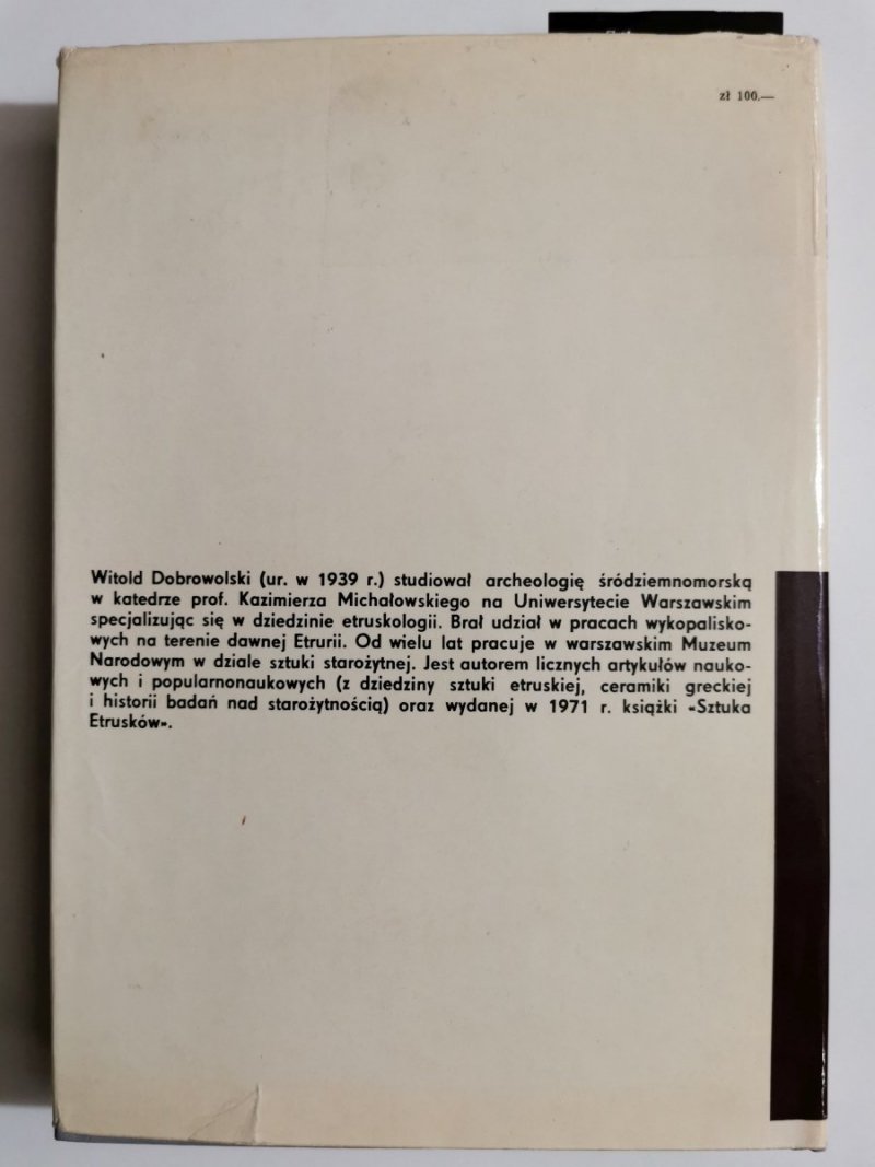 MALARSTWO ETRUSKIE - W. Dobrowolski 