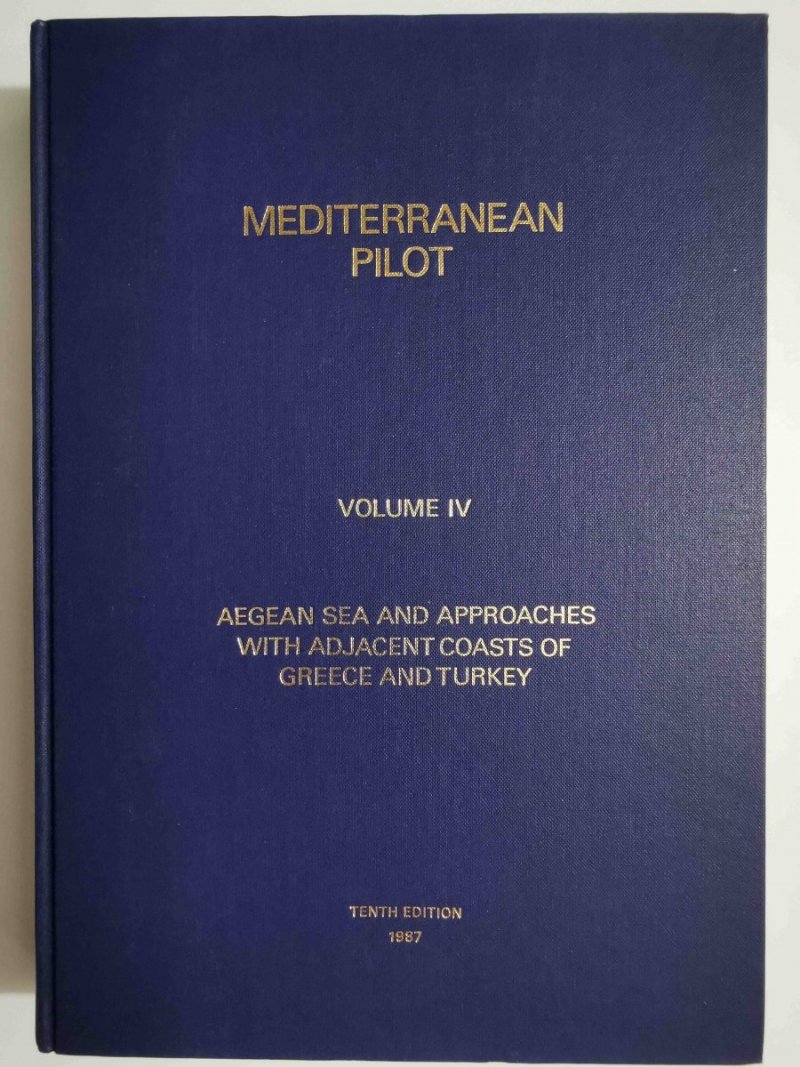 MEDITERRANEAN PILOT VOLUME IV 1987