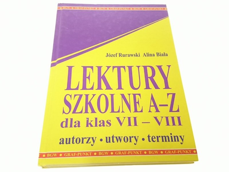 LEKTURY SZKOLNE A-Z DLA KLAS VII-VIII