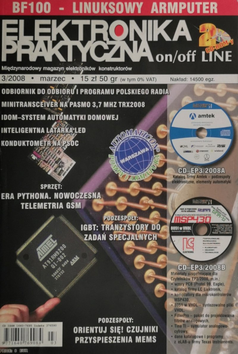 ELEKTRONIKA PRAKTYCZNA 3/2008 2xCD-ROM