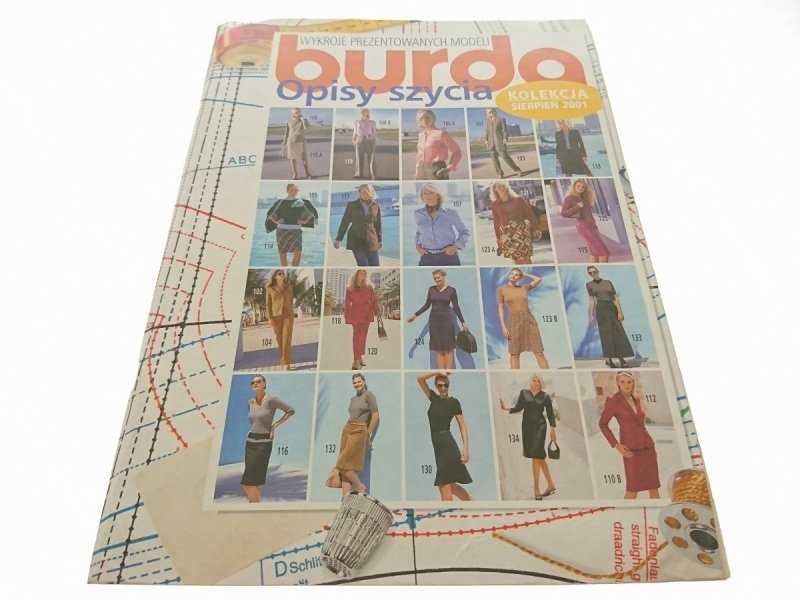 BURDA. OPISY SZYCIA. KOLEKCJA SIERPIEŃ 2001