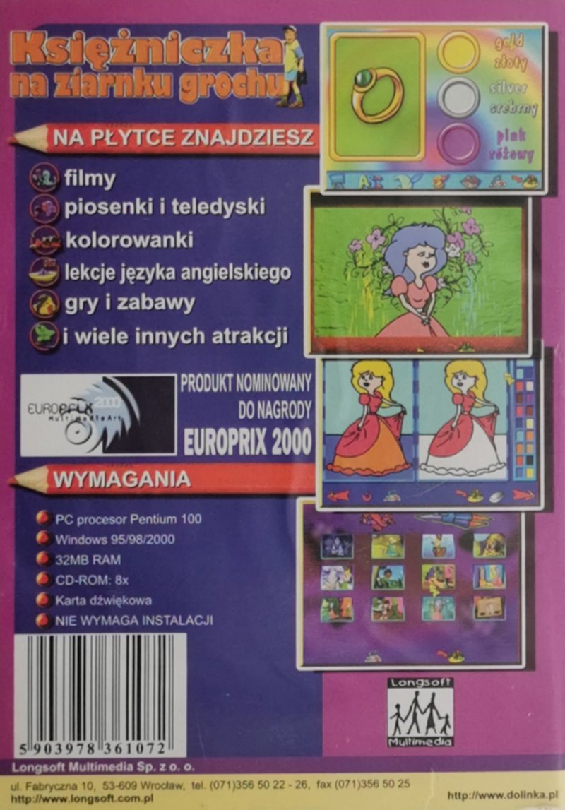 CD. KSIĘŻNICZKA NA ZIARNKU GROCHU