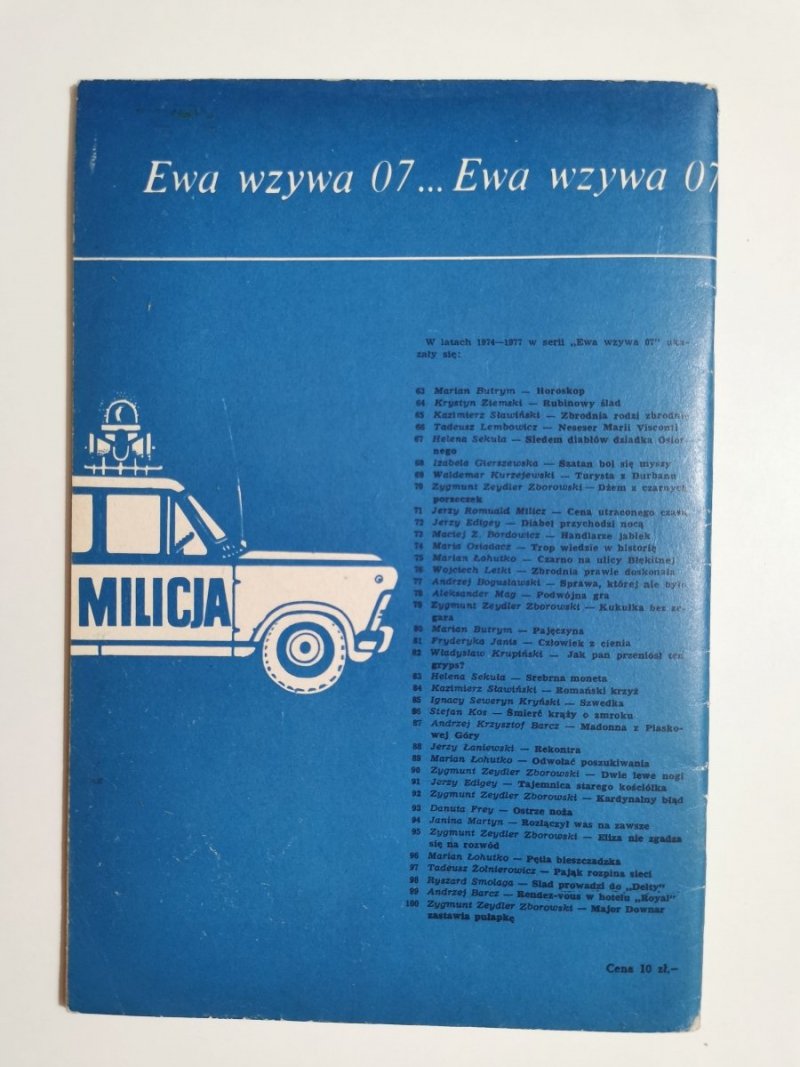 EWA WZYWA 07 NR 101 MASKOTA - Jan Koprowski 1978