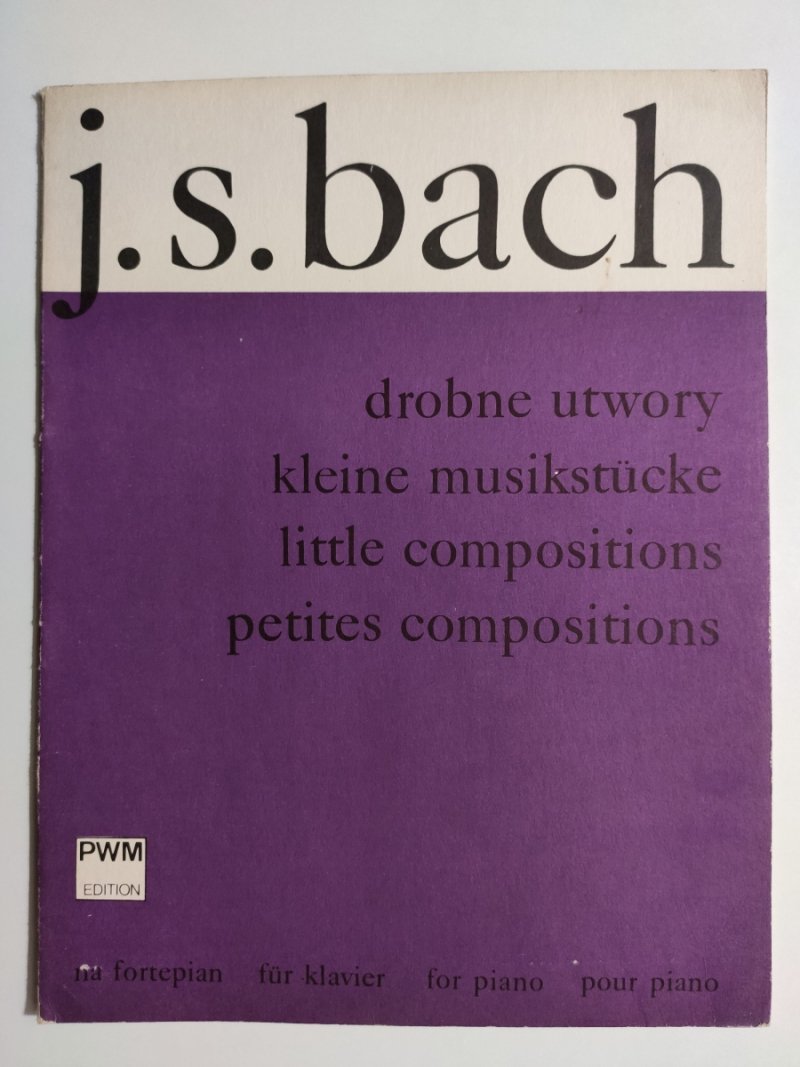 DROBNE UTWORY - J. S. Bach