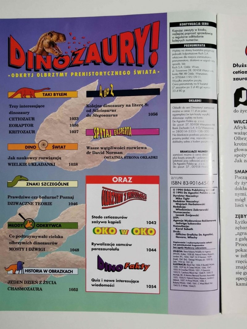 DINOZAURY! NR 44 1995