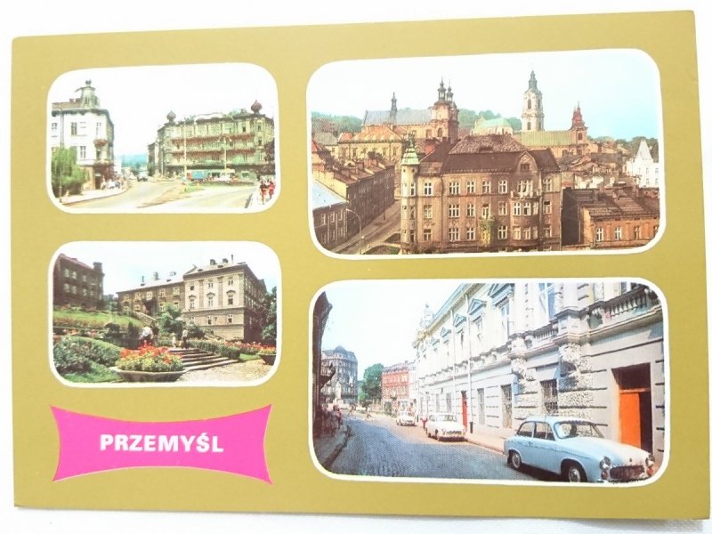 PRZEMYŚL. PLAC KONSTYTUCJI. WIDOK Z WIEŻY ZEGAROWEJ FOT. JASTRZĘBSKI I INNE