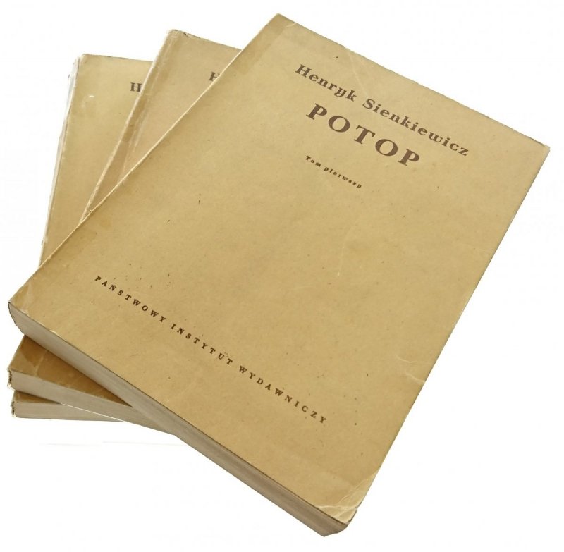 POTOP TOMY OD 1 DO 3 - Henryk Sienkiewicz 1953