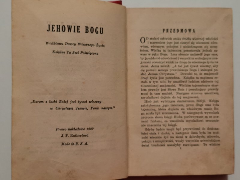 ŻYCIE 1929 - J. F. Rutherford