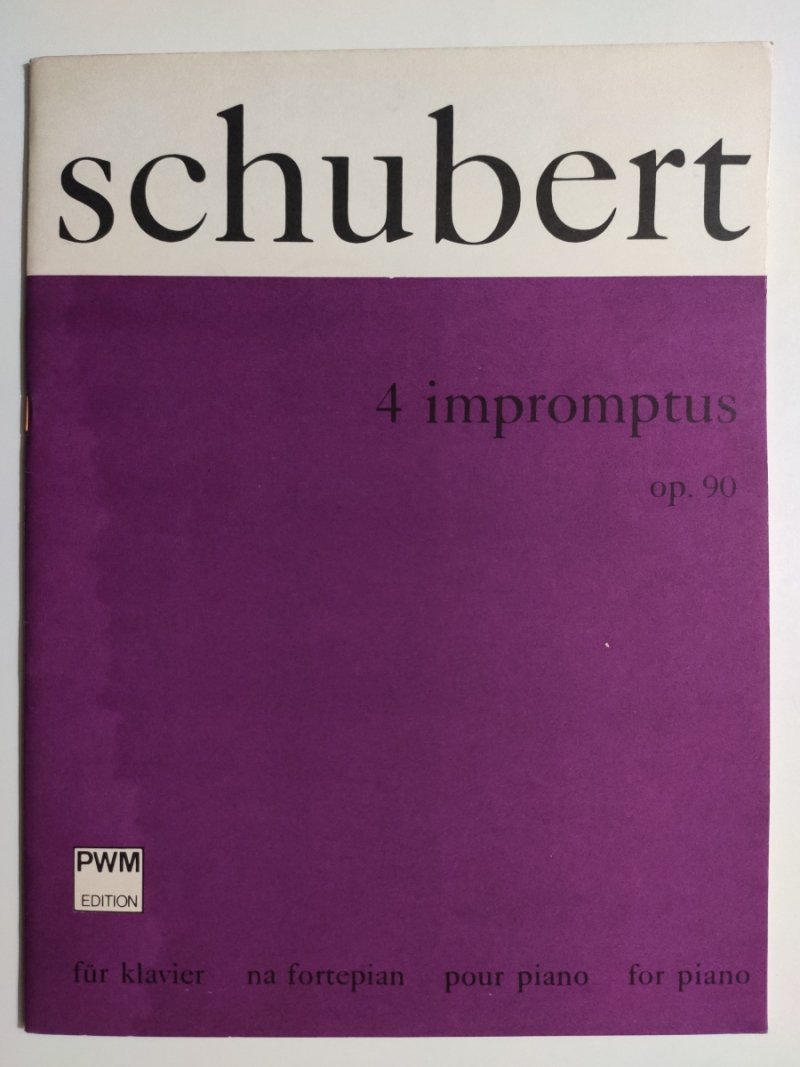 4 IMPROMPTUS OP. 90F. Schubert