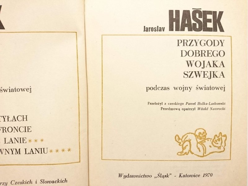 PRZYGODY DOBREGO WOJAKA SZWEJKA TOM II - Jaroslav Haśek 1970