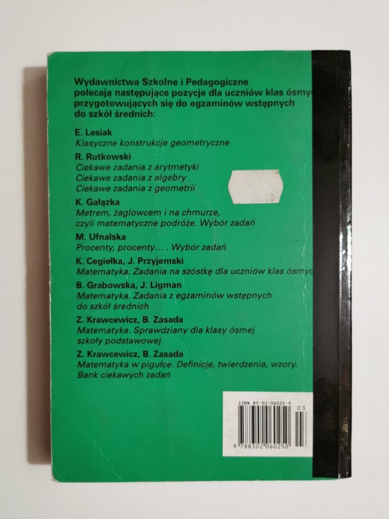 MATEMATYKA 8 REPETYTORIUM OŚMIOKLASISTY - Anna Drążek 1998