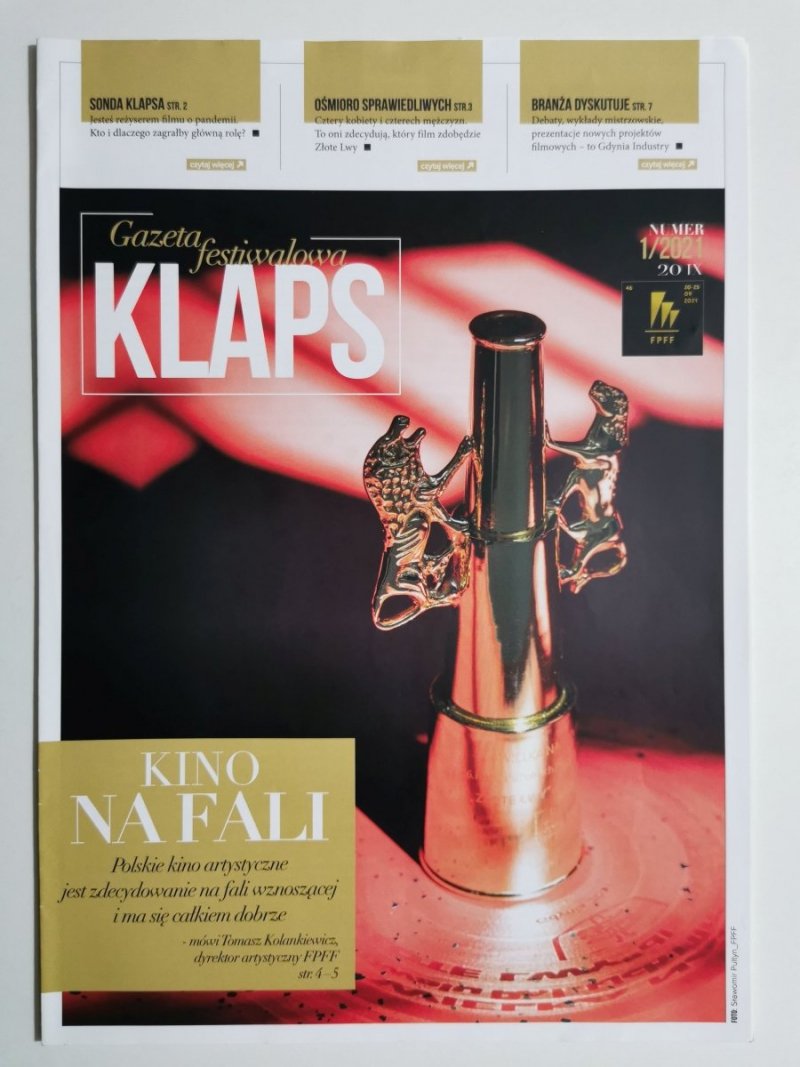 GAZETA FESTIWALOWA KLAPS NR 1/2021 20 IX 