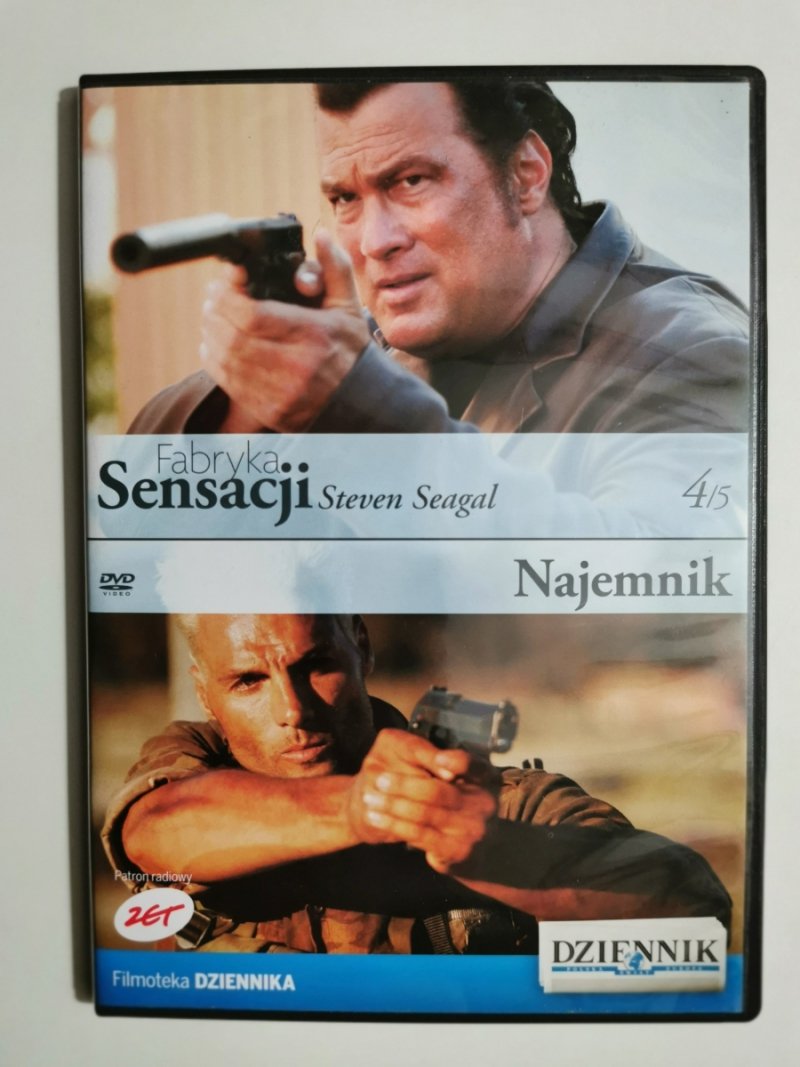 DVD. FABRYKA SENSACJI. NAJEMNIK STEVEN SEAGAL