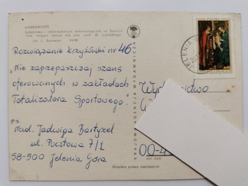 KARKONOSZE. SCHRONISKO I OBSERWATORIUM METEOROLOGICZNE FOT. SUROWIEC