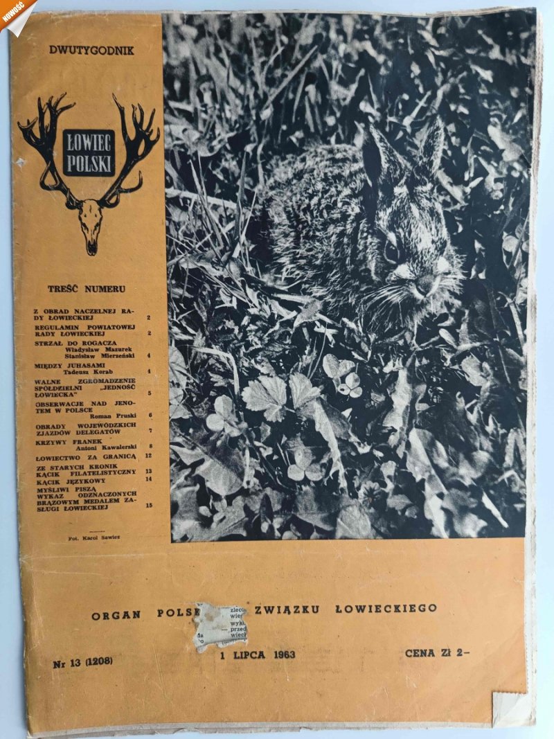 ŁOWIEC POLSKI NR 13/1963