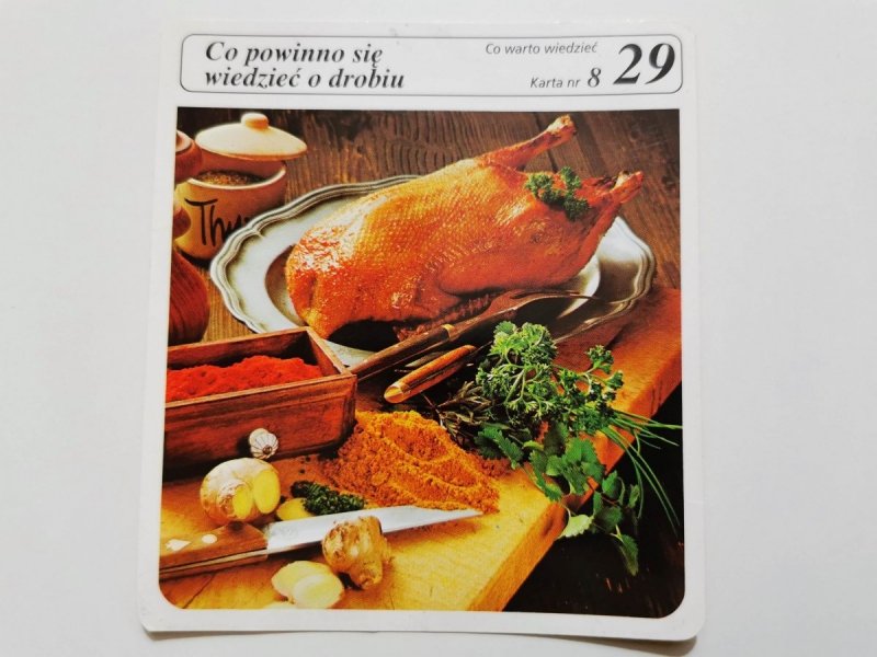 KARTA KULINARNA NR. 8 CO POWINNO SIĘ WIEDZIEĆ O DROBIU