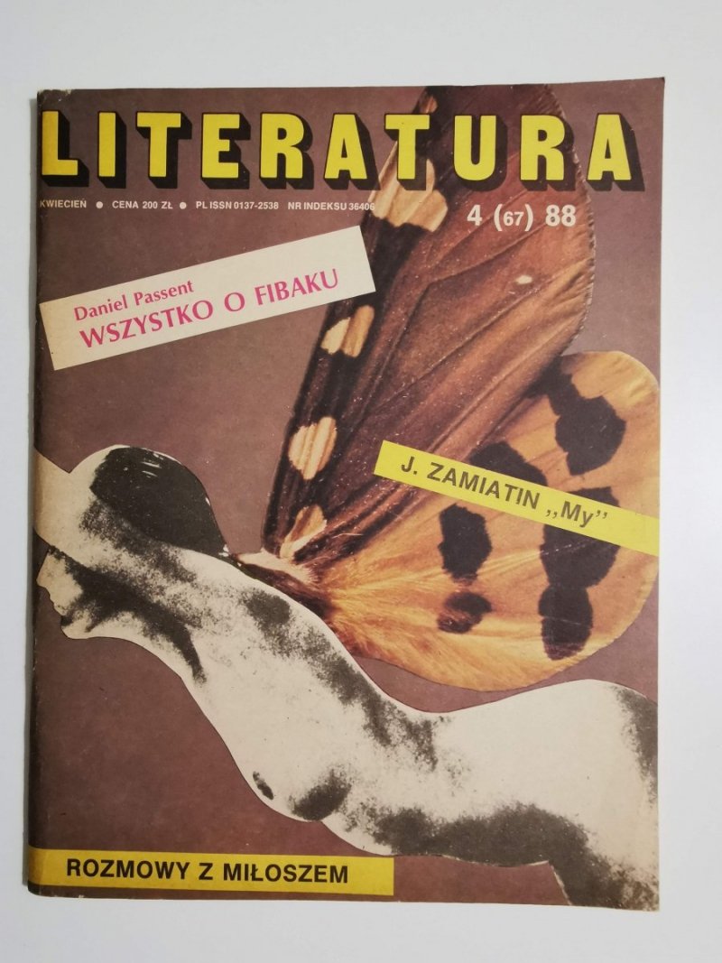 LITERATURA KWIECIEŃ NR 4 (67) 1988