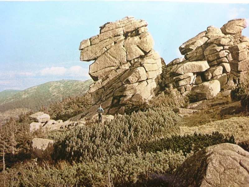 KARKONOSZE. GRUPA SKALNA ZWANA KOŃSKIE... FOT. ŻAK