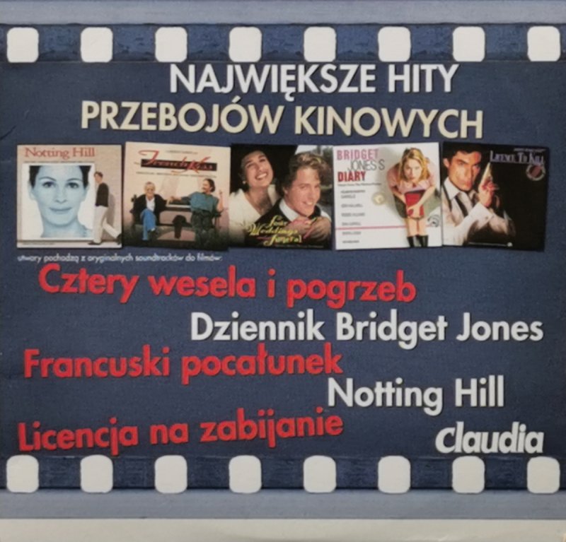 CD. NAJWIĘKSZE HITY PRZEBOJÓW KINOWYCH