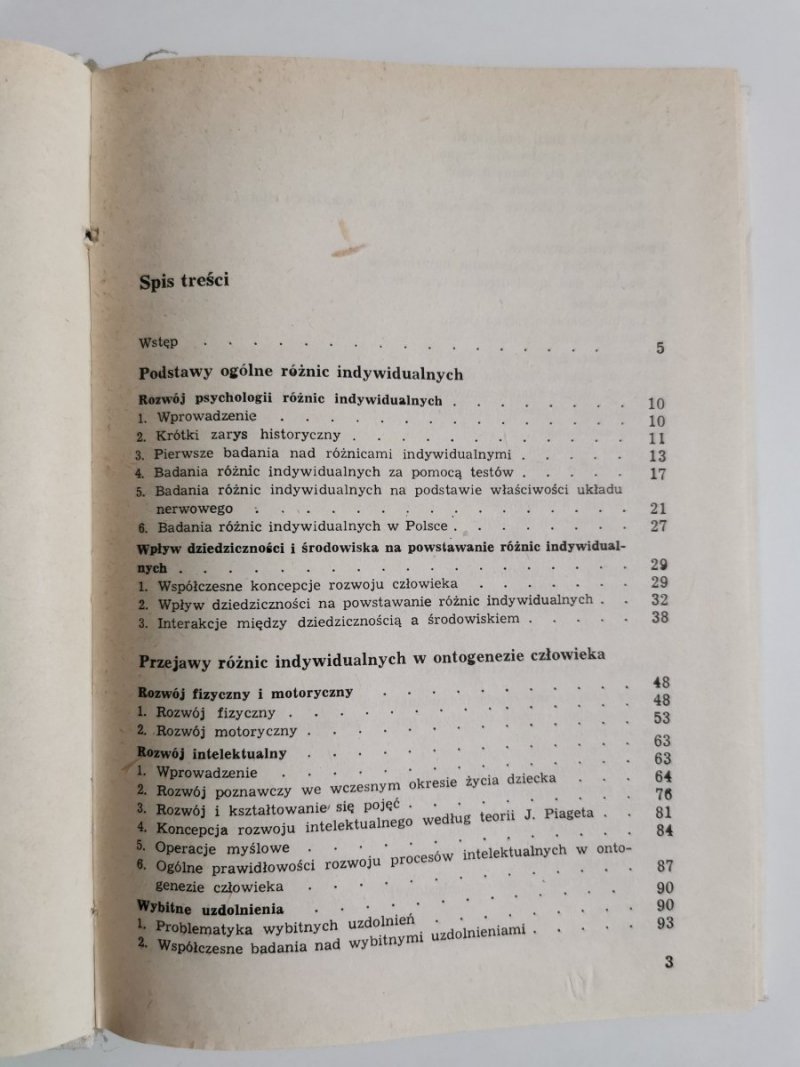 PSYCHOLOGIA RÓŻNIC INDYWIDUALNYCH - Bolesław Hornowski 1985