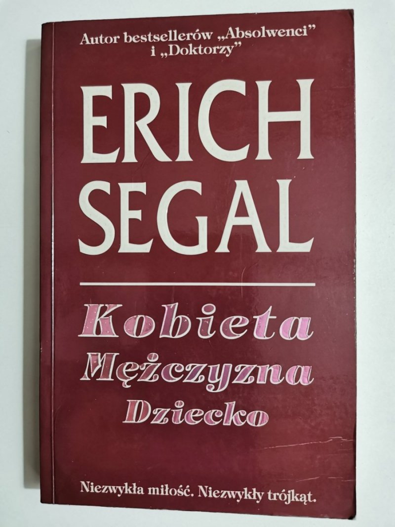 KOBIETA MĘŻCZYZNA DZIECKO - Erich Segal 1980