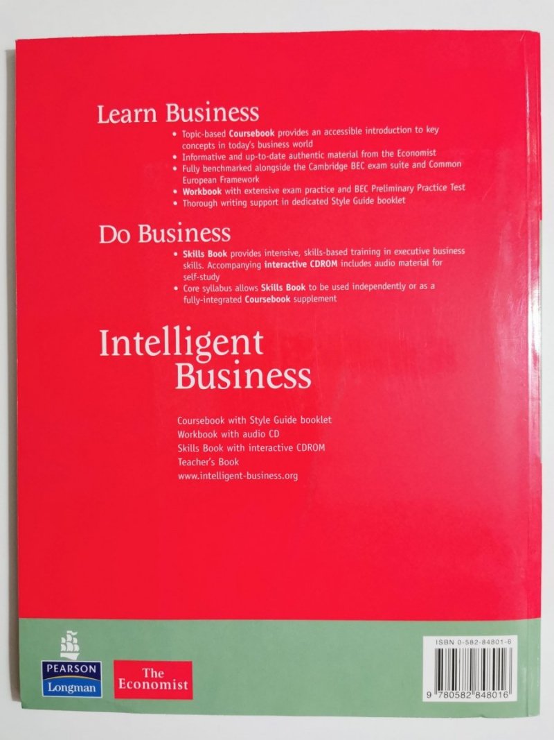 INTELLIGENT BUSINESS. COURSEBOOK. PRE-INTERMEDIATE 2006