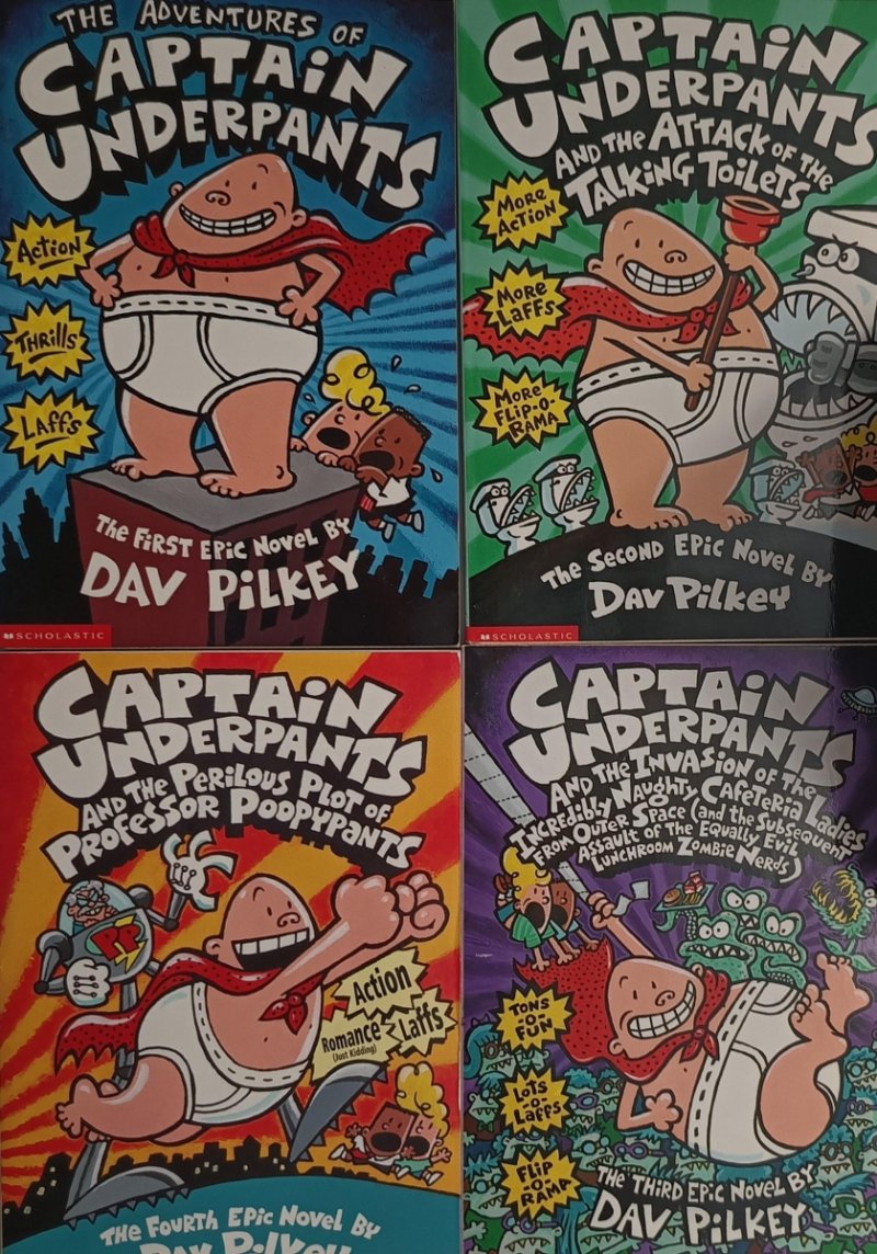 THE FIRST CAPTAIN UNDERPANTS COLLECTIONS - Dav Pilkey