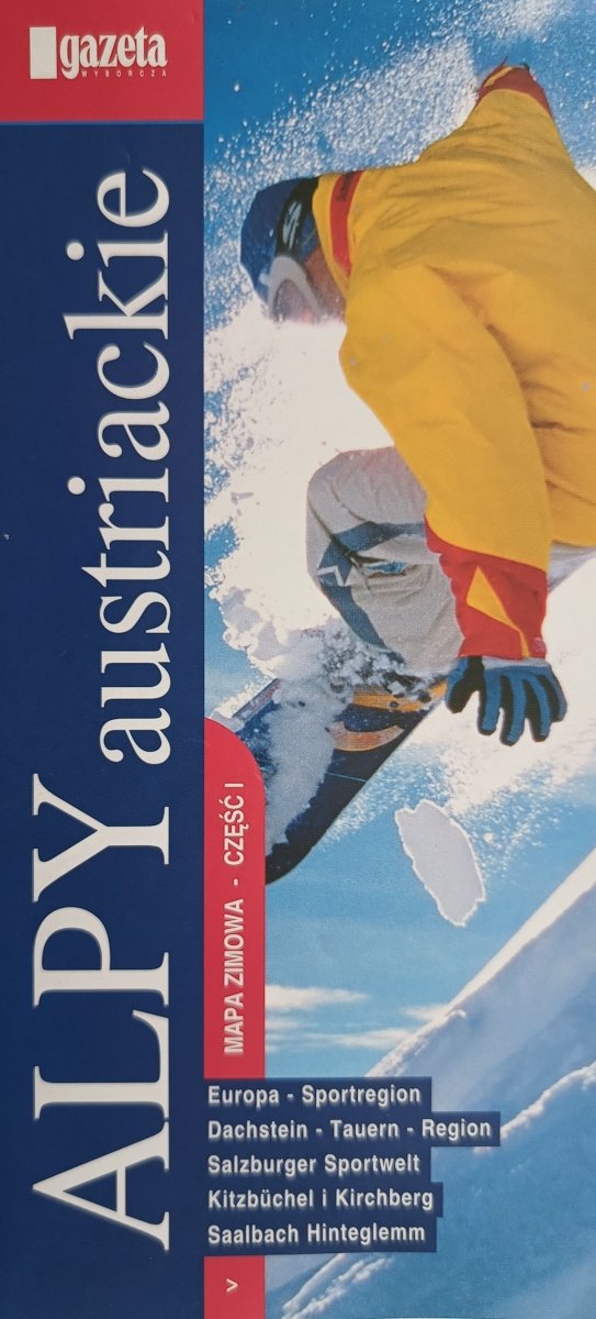ALPY AUSTRIACKIE MAPA ZIMOWA CZĘŚĆ I