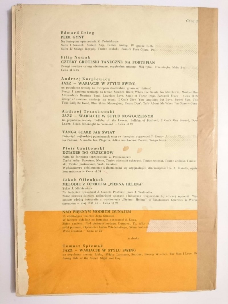 W KRAINIE MELODII ZESZYT 1 - M. Woźny 1958