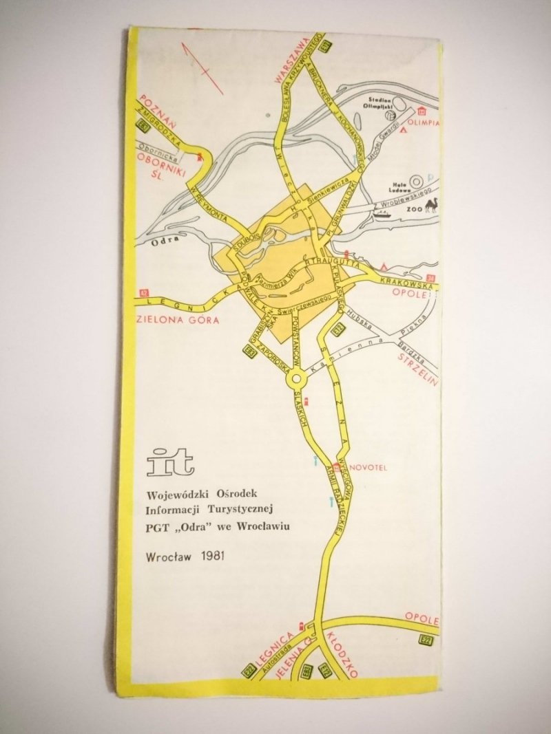 WROCŁAW. TURYSTYCZNY PLAN CENTRUM MIASTA 