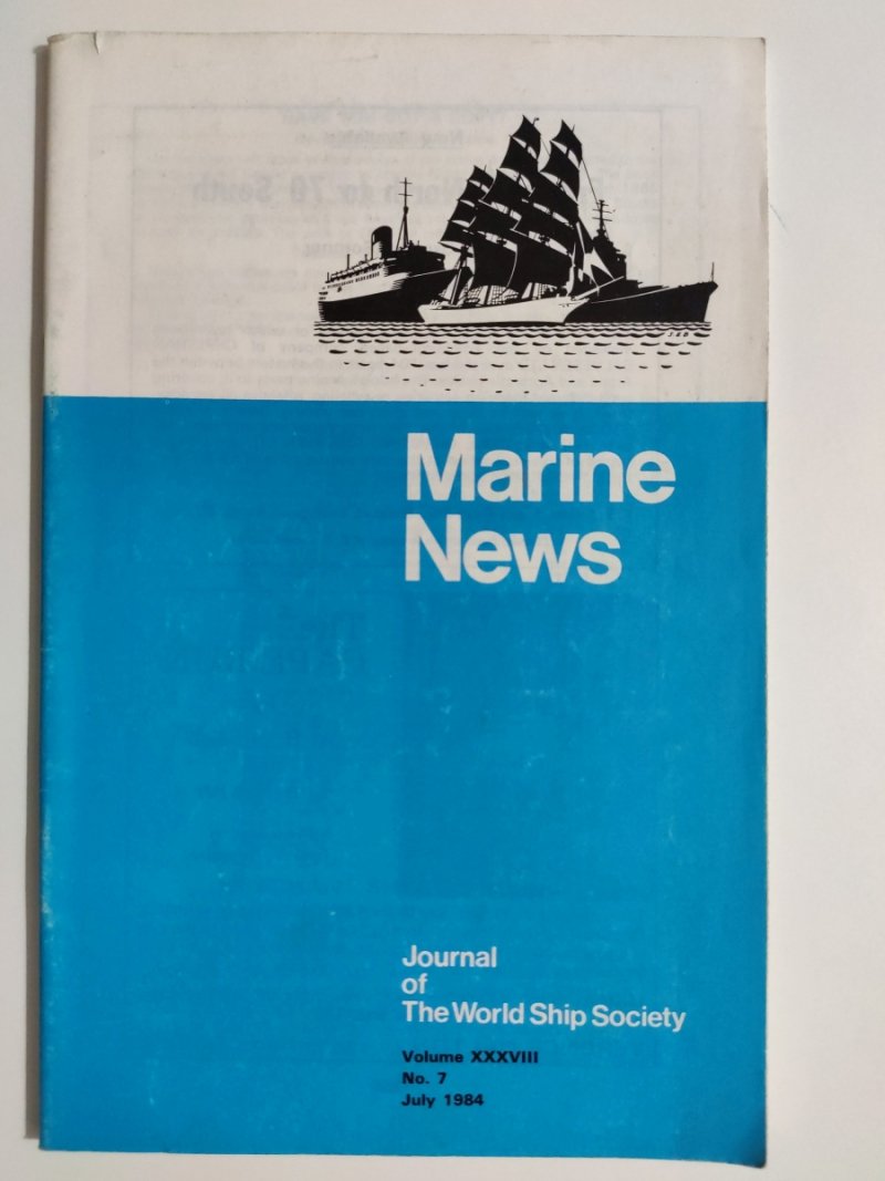 MARINE NEWS VOLUME XXXVIII NO. 7 JULY 1984