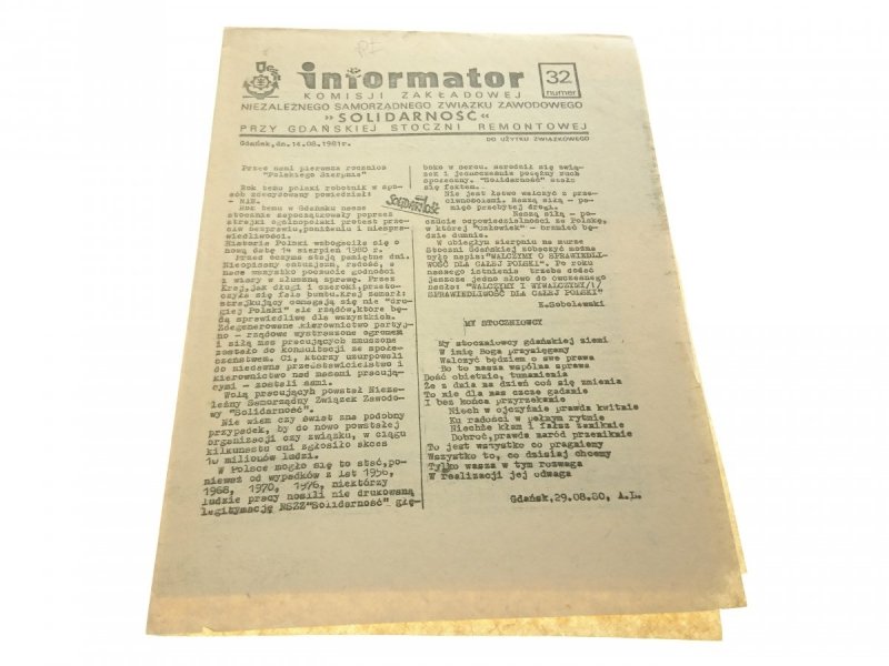 INFORMATOR. KOMIET ZAŁOŻYCIELSKI NIEZALEŻNYCH 32