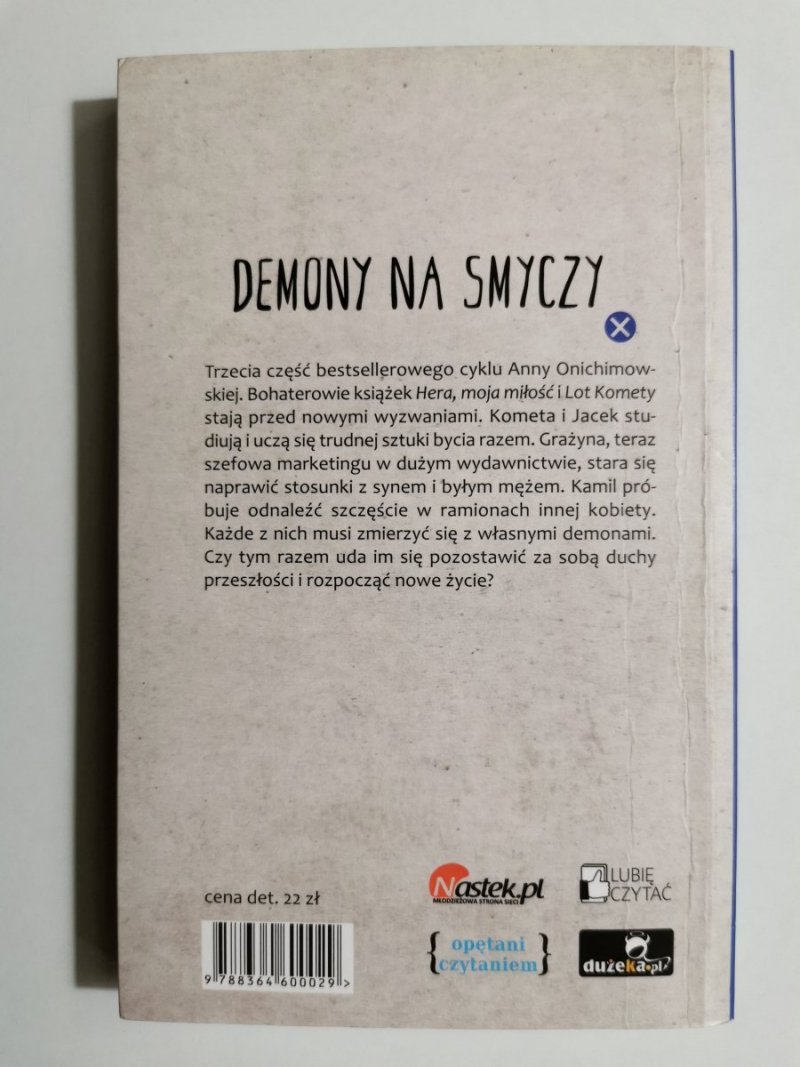 DEMONY NA SMYCZY - Anna Onichimowska 