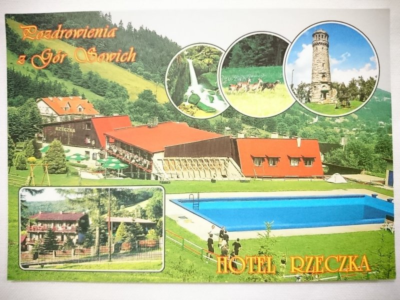 POZDROWIENIA Z GÓR SOWICH. HOTEL RZECZKA FOT. W. PAWLUCZUK