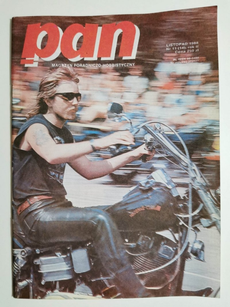 PAN MAGAZYN PORADNICZO-HOBBYSTYCZNY LISTOPAD 1988 NR 11 (14) ROK II 