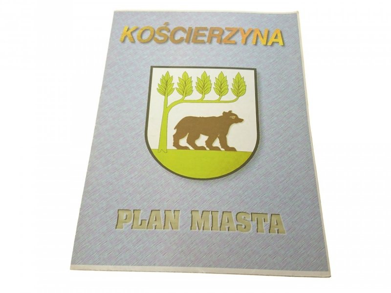 KOŚCIERZYNA. PLAN MIASTA. MAPA Z REKLAMAMI