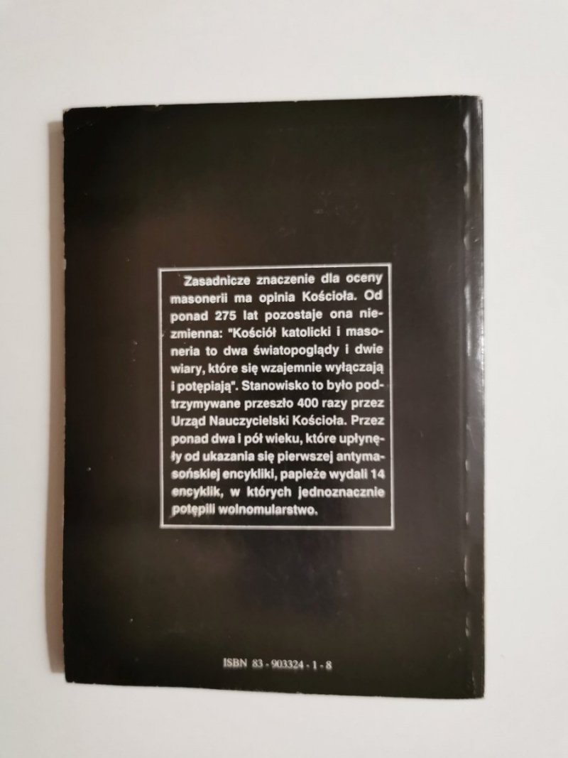 WOKÓŁ MASONERII - Ks. Andrzej Zwoliński 1995