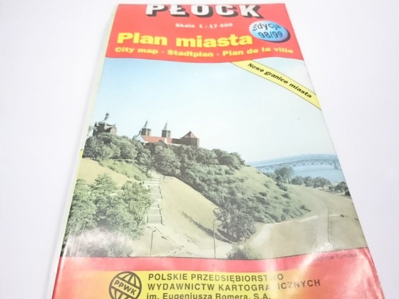 PŁOCK. PLAN MIASTA 1998