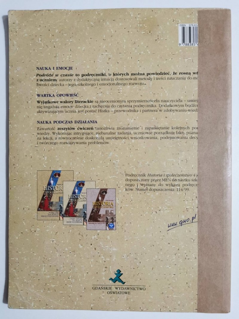 HISTORIA I SPOŁECZEŃSTWO. PODRĘCZNIK KLASA 4 - Tomasz Małkowski 2008