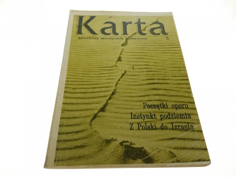 KARTA 5 MAJ-LIPIEC 1991 POCZĄTKI OPORU; INSTYNKT