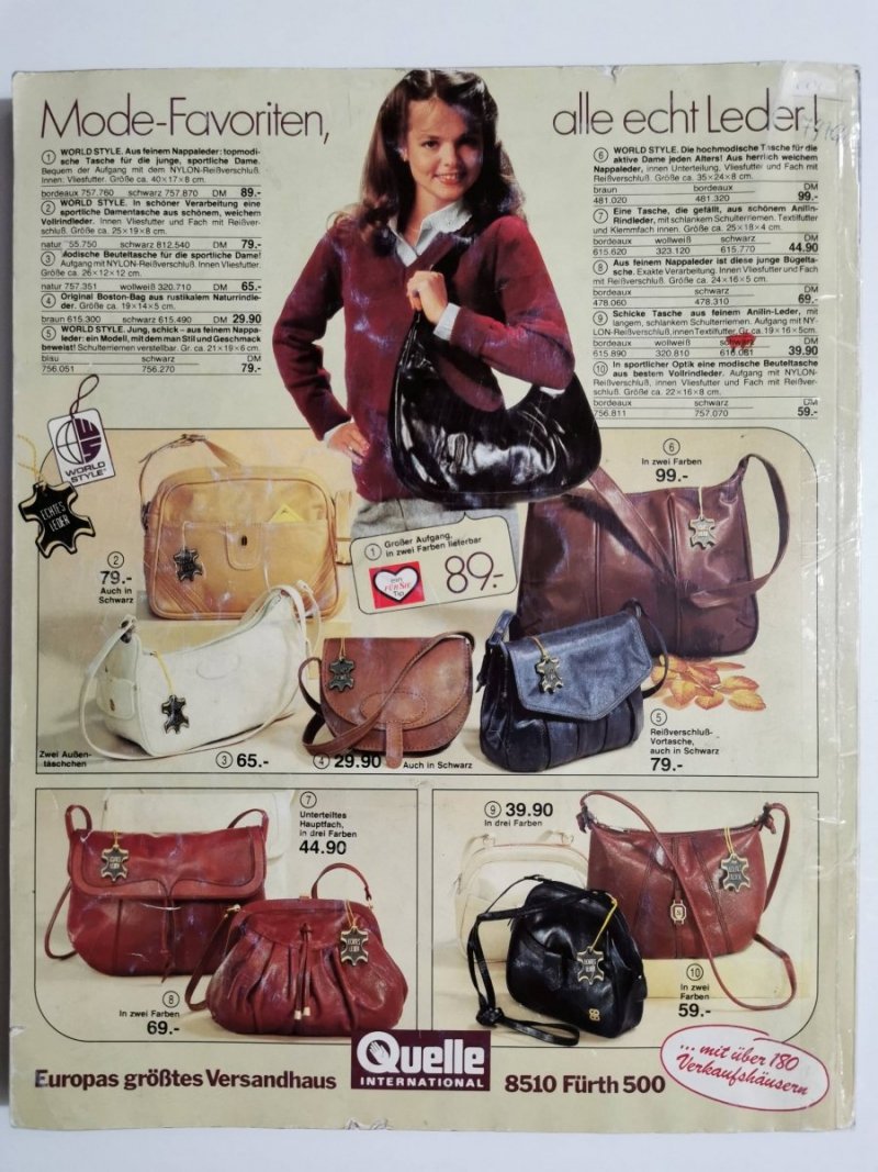 EUROPAS GROSSTES VERSANDHAUS HERBST WINTER '81/82 KATALOG 