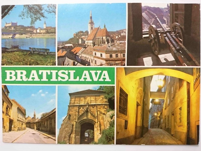 BRATISLAVA. POHLAD Z PETRZALKY NA HRAD