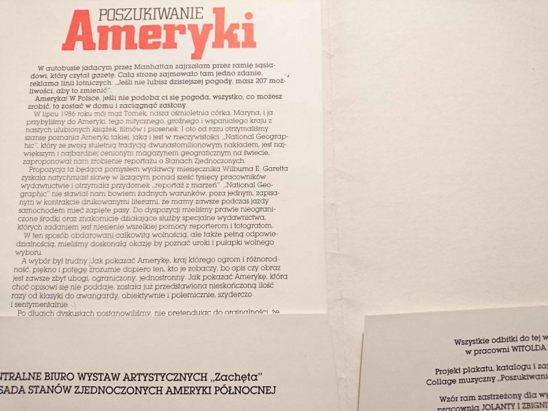 POSZUKIWANIE AMERYKI. FOTOGRAMY 305x230