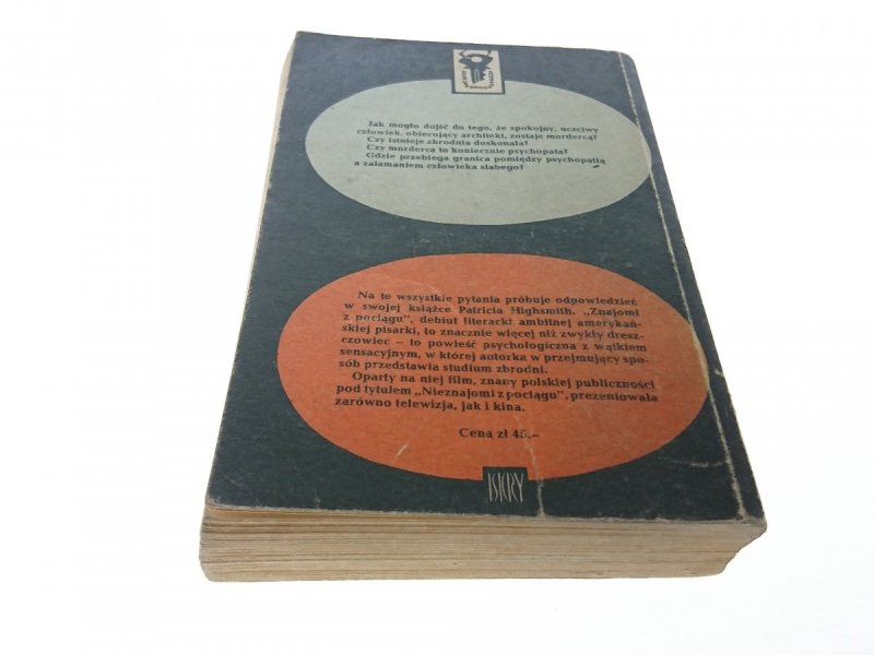 ZNAJOMI Z POCIĄGU - Patricia Highsmith 1978