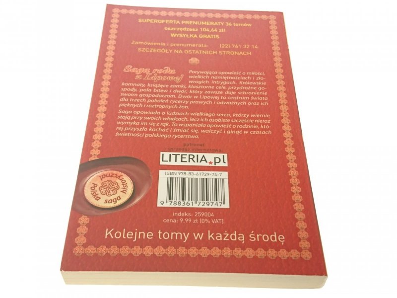SAGA RODU Z LIPOWEJ TOM 33 MATEUSZ 2010